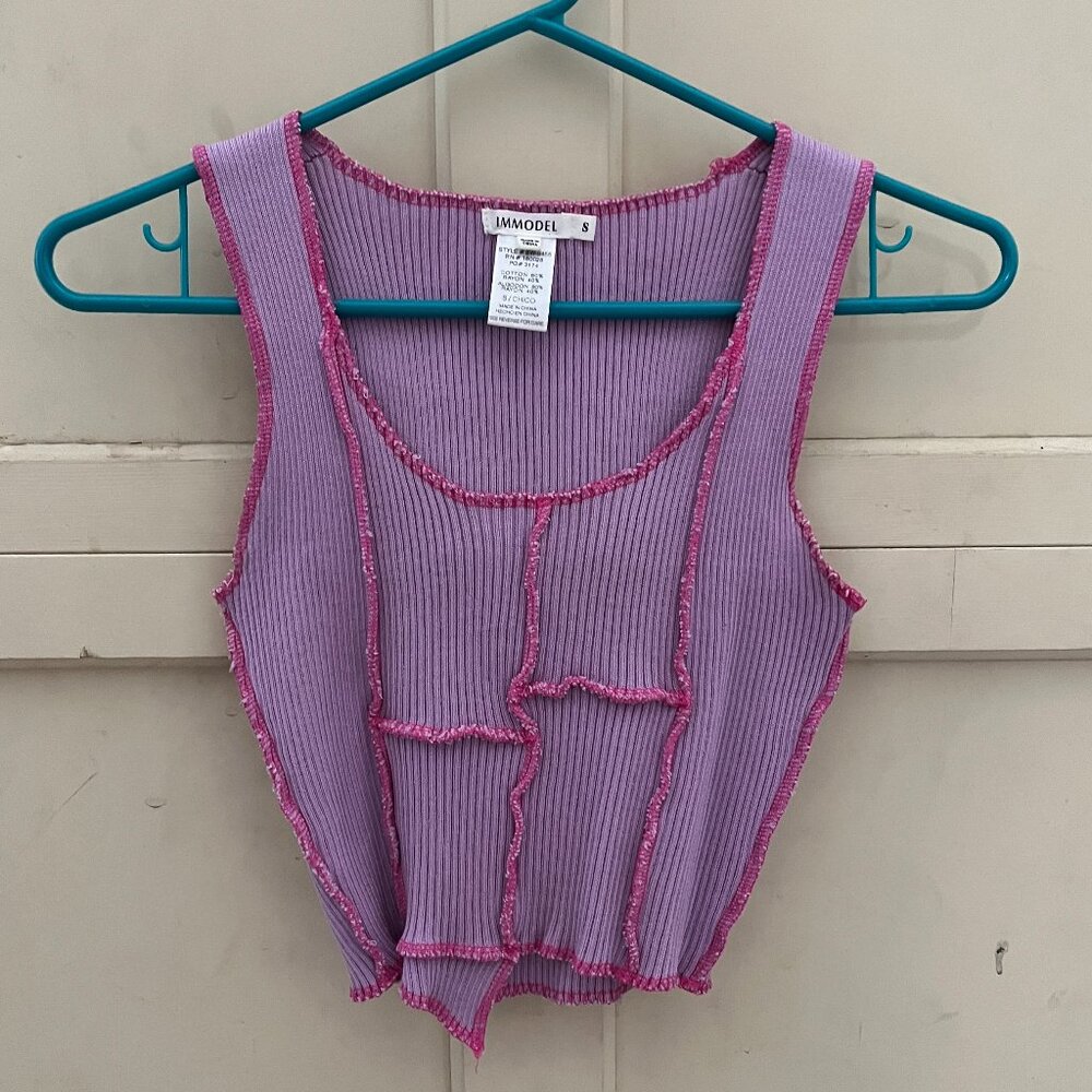 Purple and pink y2k tank top